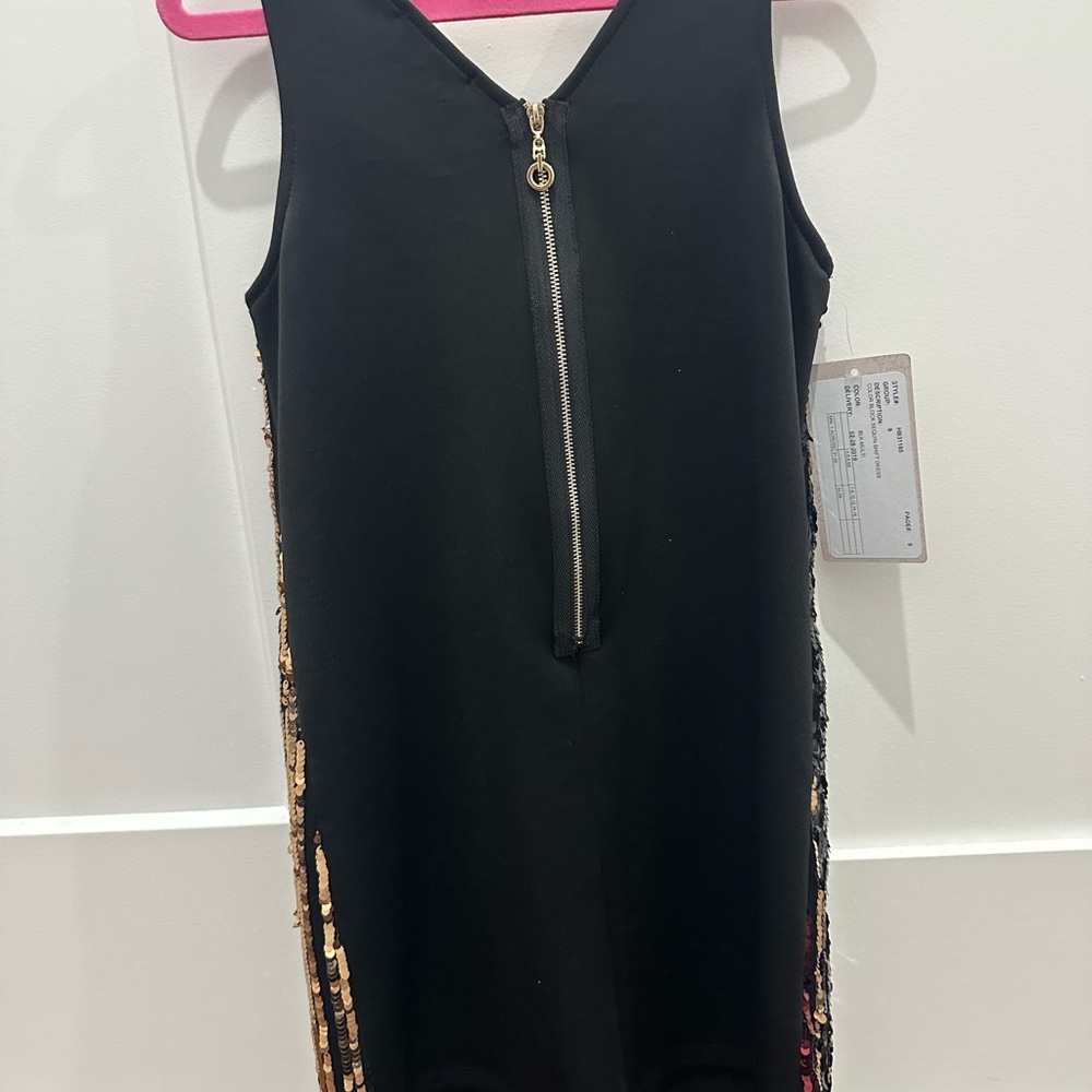 HANNAH BANANA 🎀 Dress with Multicolor Sequin Stripes size 10 NWT - Picture 5 of 6
